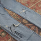 Levi's W26 L27 Skinny Classic Ripped Style Blue Denim Jeans