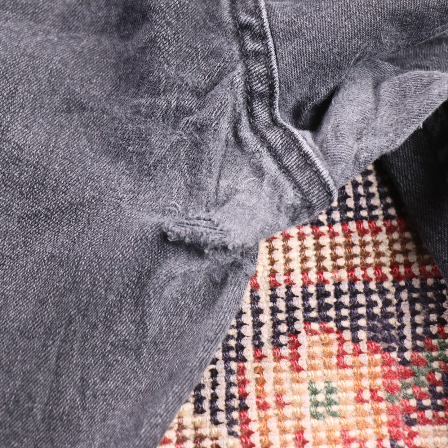 Levi's 514 W40 L31 Straight Leg Black Denim Jeans