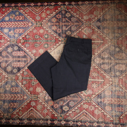 Lauren Ralph Lauren W38 L29 Straight Leg Black Cotton Blend Trousers