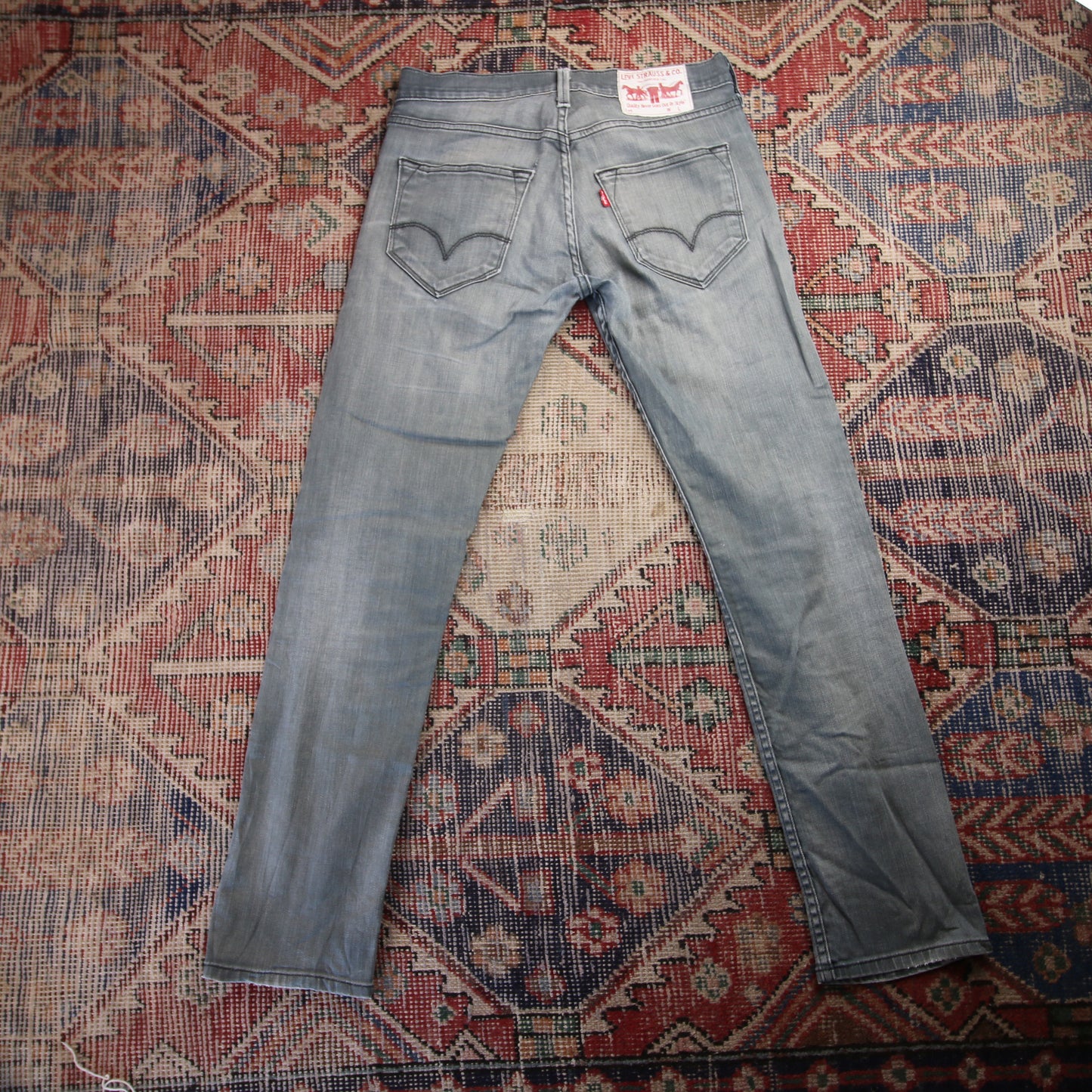 Levi's W30 L29 Slim Fit Grey Denim Jeans