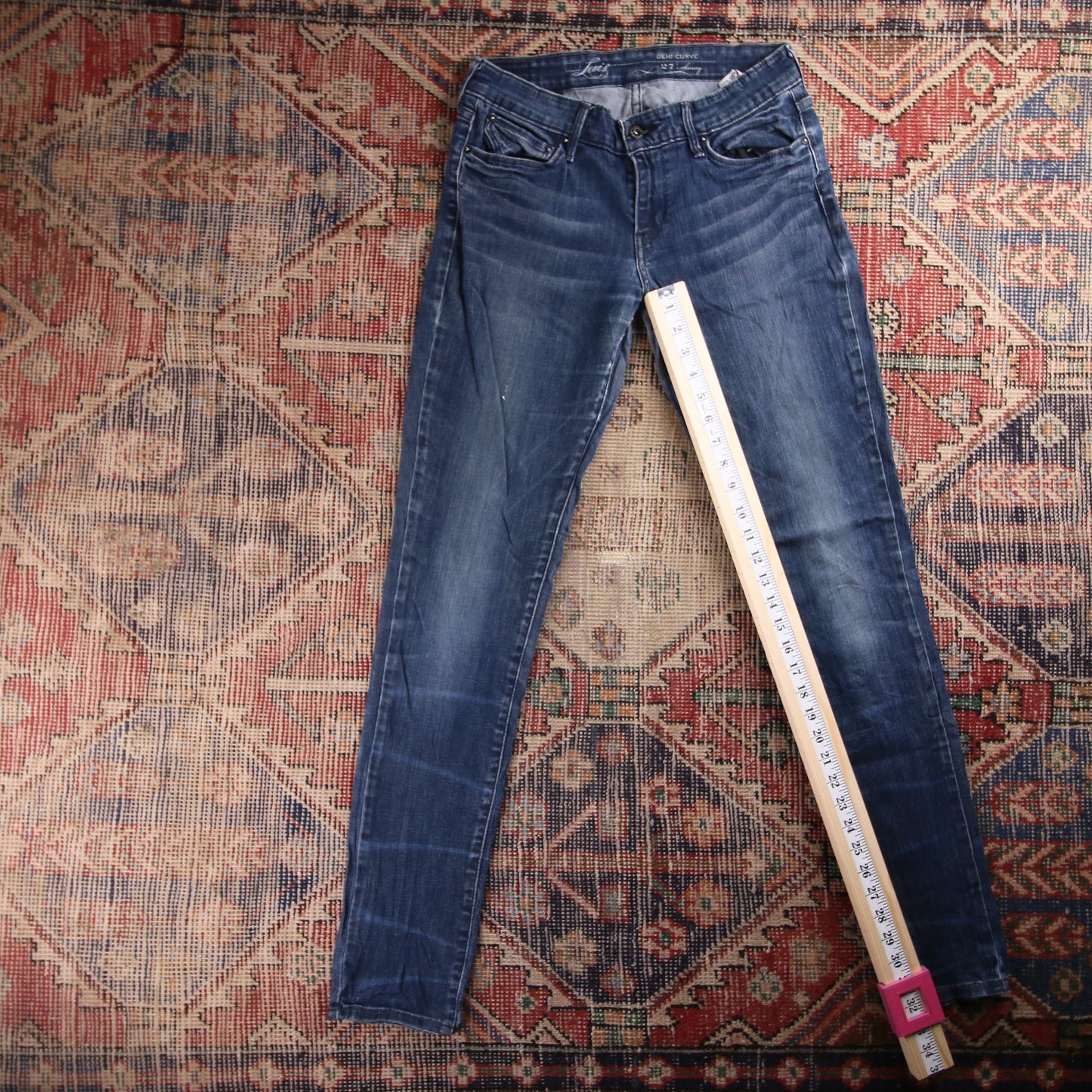 Levi's Black Tab W28 L32 Skinny Blue Denim Jeans
