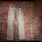 Levi's 511 W32 L31 Slim Fit Classic Ripped Style Grey Denim Jeans