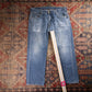 Levi's 509 W36 L27 Relaxed Classic Ripped Style Blue Denim Jeans