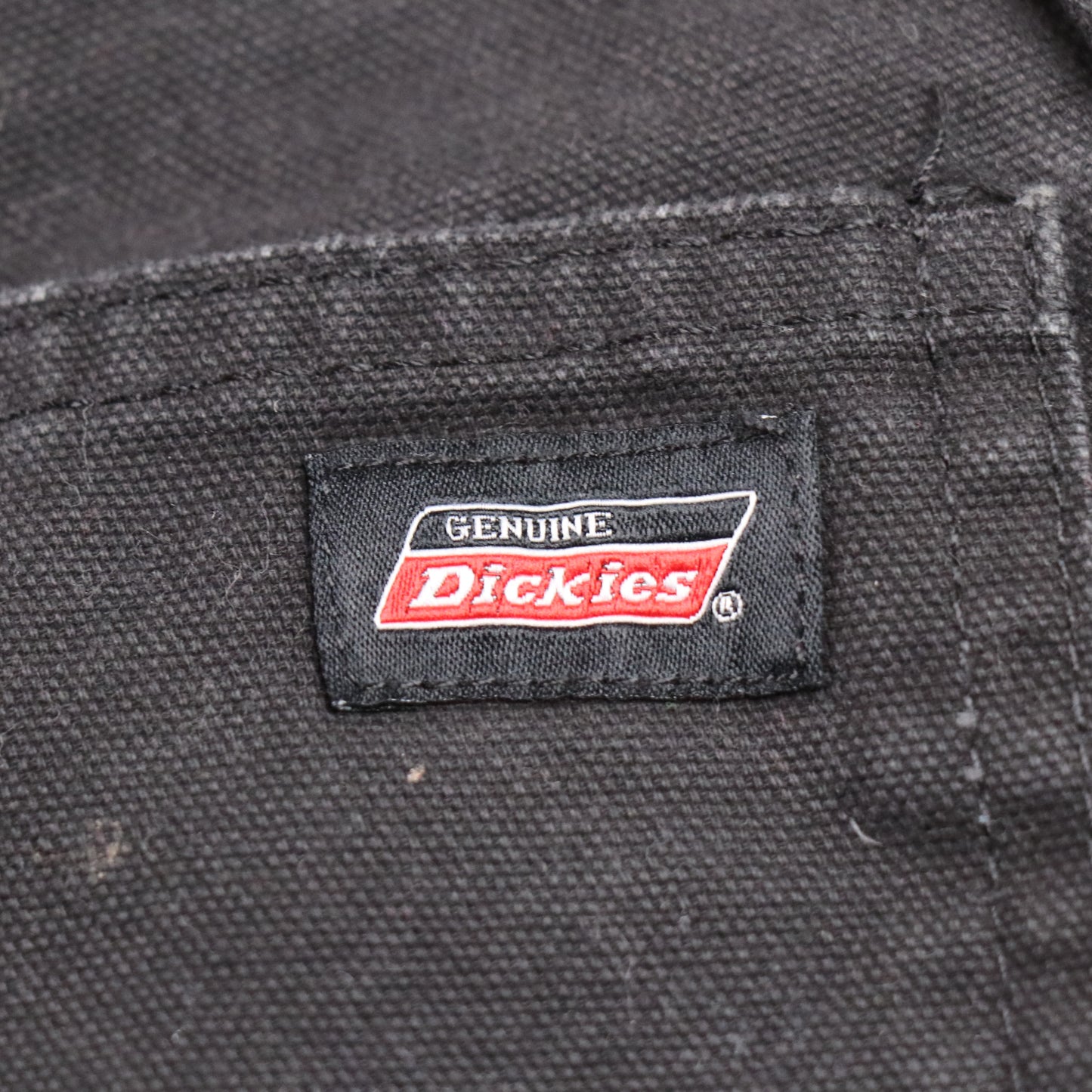 Dickies W34 L28 Straight Leg Black Cotton Blend Trousers
