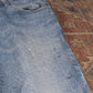 Lee W36 L30 Straight Leg Loose Fit Blue Denim Jeans