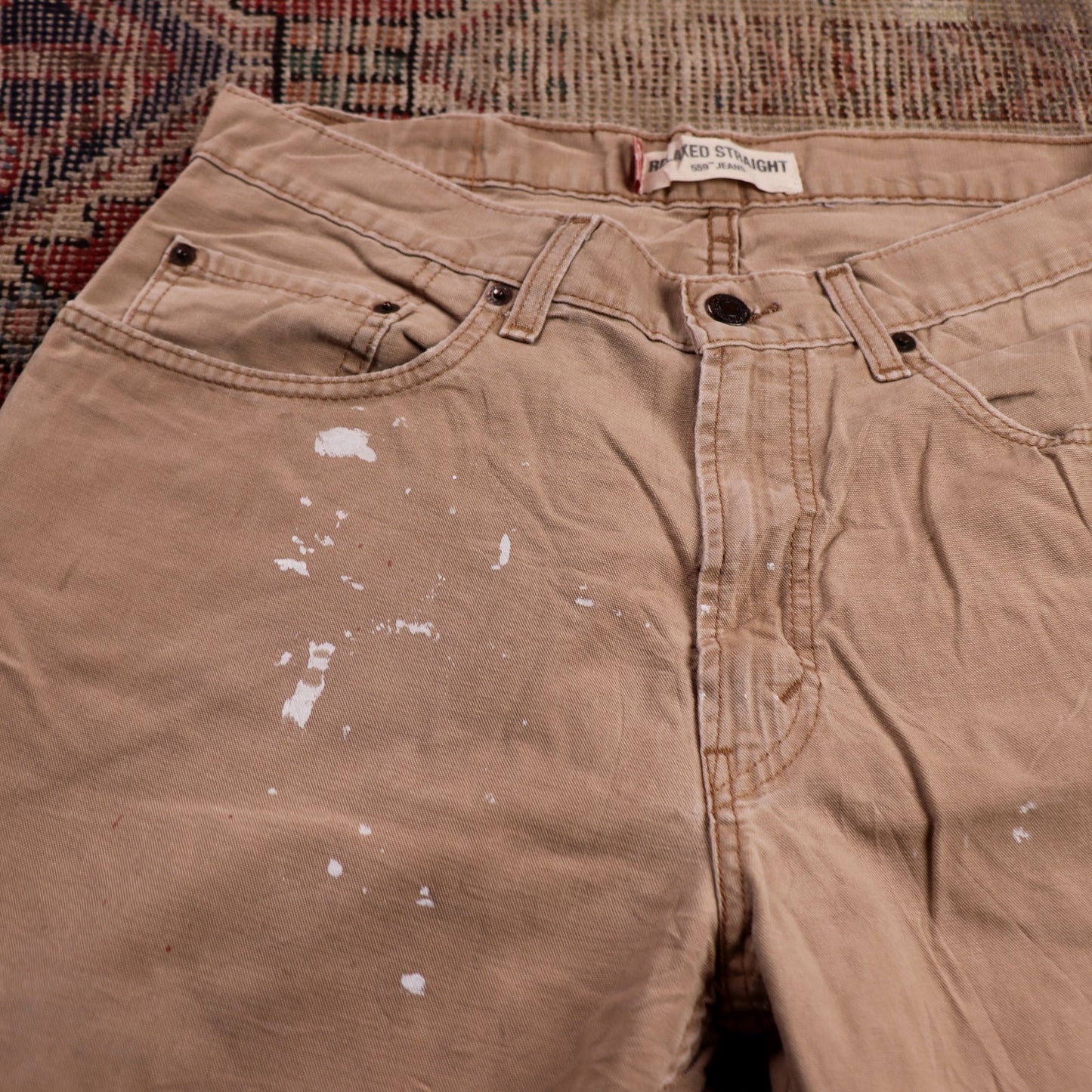 Levi's 559 W32 L31 Straight Leg Relaxed Fit Brown Denim Jeans