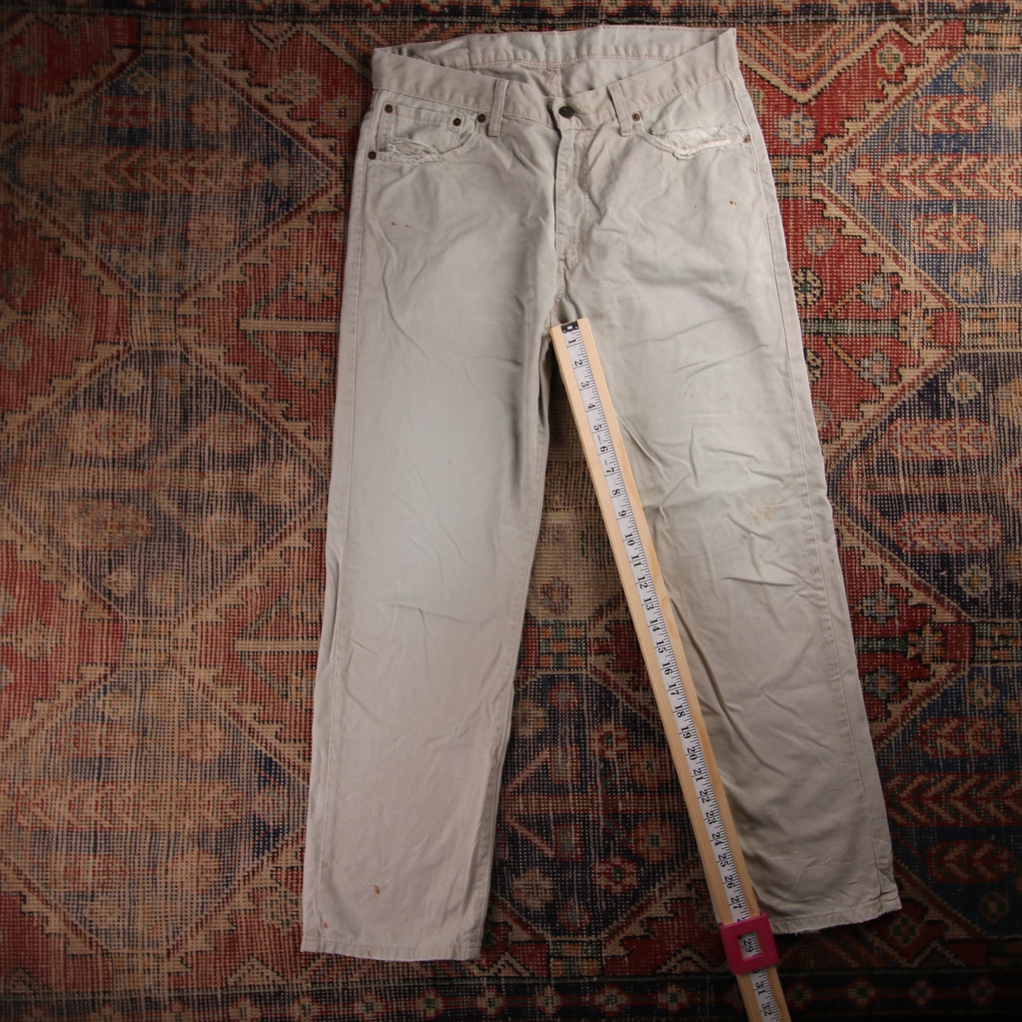 Levi's 581 Red Tab W34 L29 Straight Blue Denim Jeans