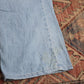 Lee W38 L28 Flared Blue Denim Jeans