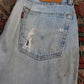 Levi's 514 W30 L32 Straight Leg Classic Ripped Style Blue Denim Jeans