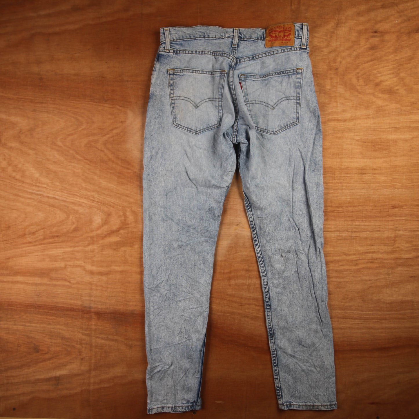 Levi's 512 Red Tab W32 L31 Tapered Leg Slim Fit Blue Denim Jeans