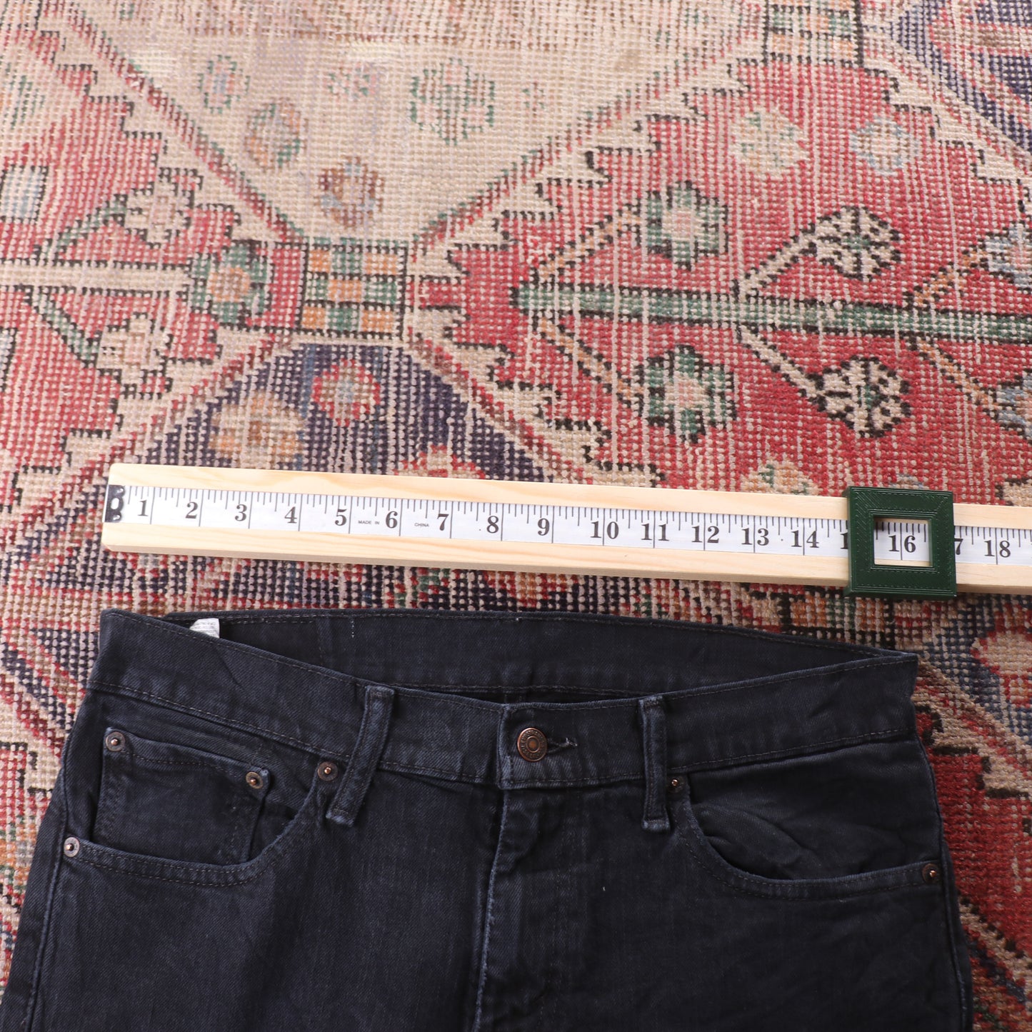 Levi's 511 Red Tab W32 L29 Slim Fit Black Denim Jeans