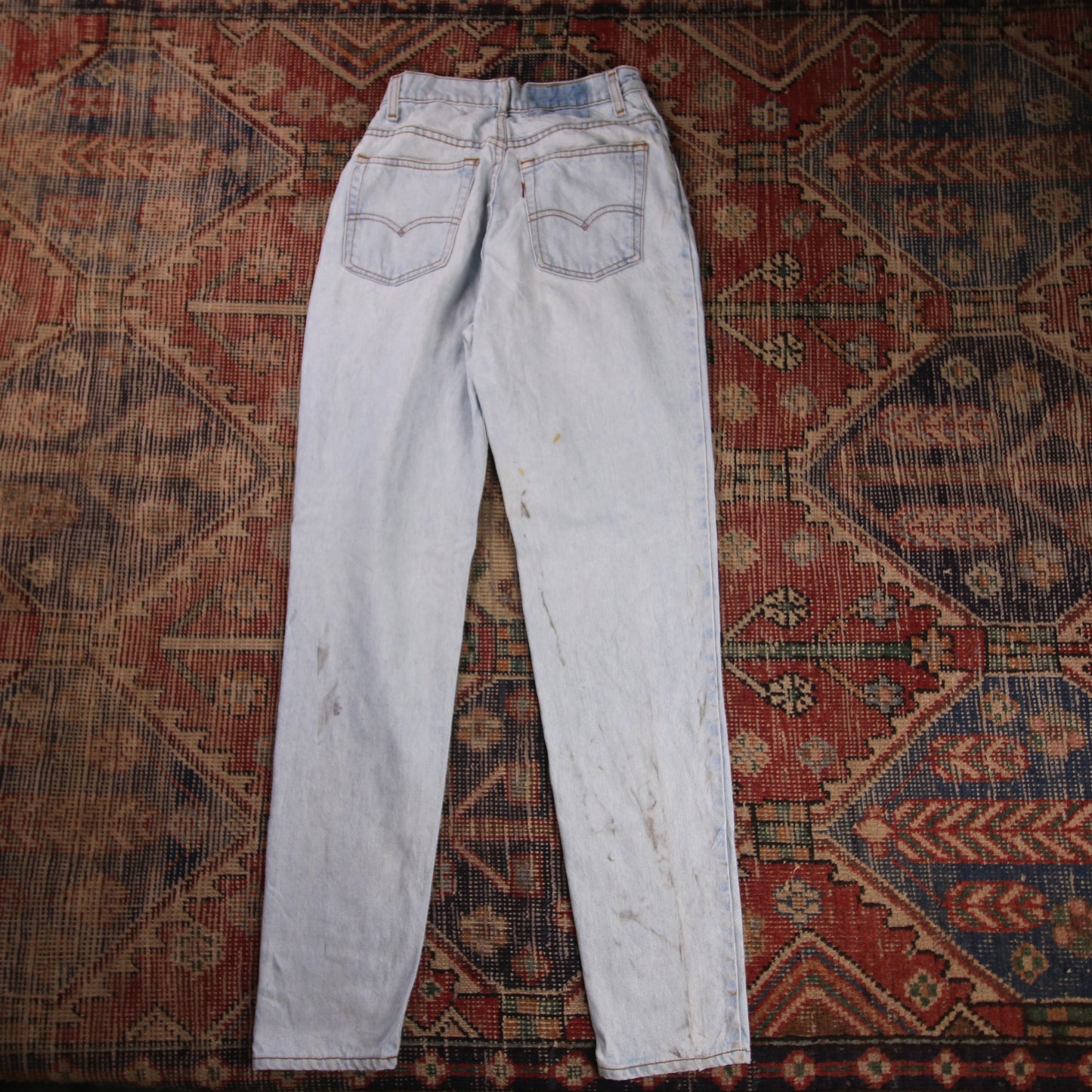 Levi's W28 L30 Tapered Leg Relaxed Fit Blue Denim Jeans