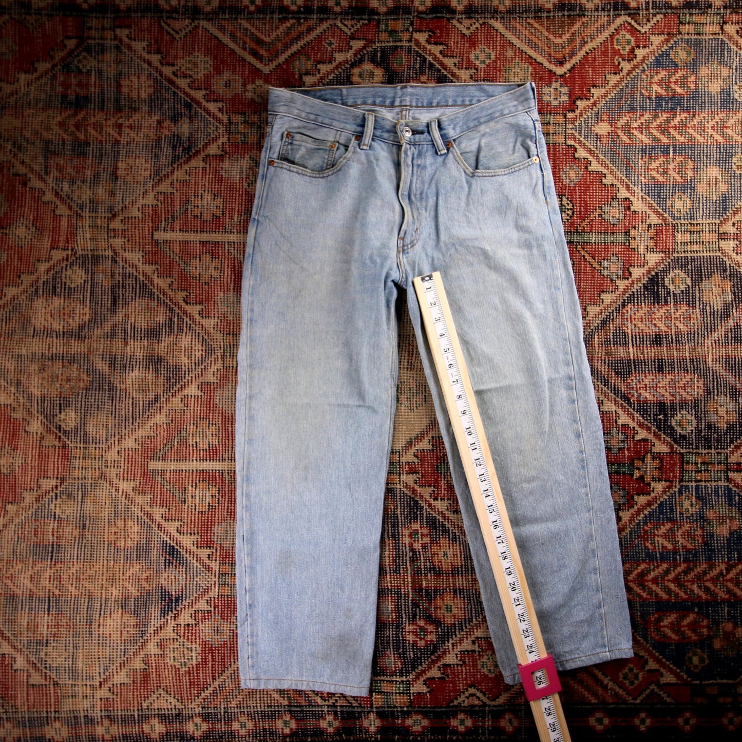 Levi's 550 W32 L26 Tapered Leg Relaxed Fit Blue Denim Jeans