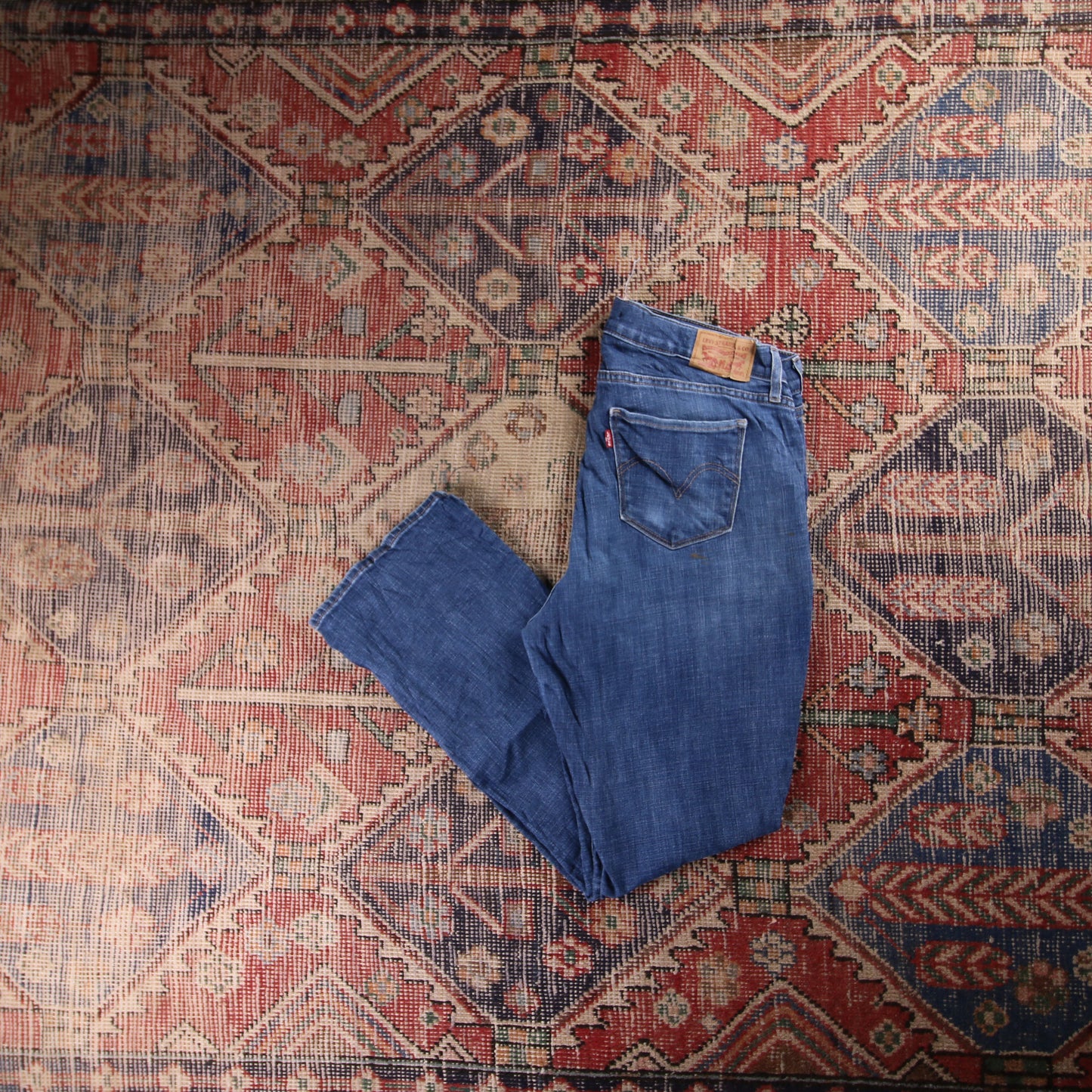 Levi's W30 L29 Bootcut Blue Denim Jeans