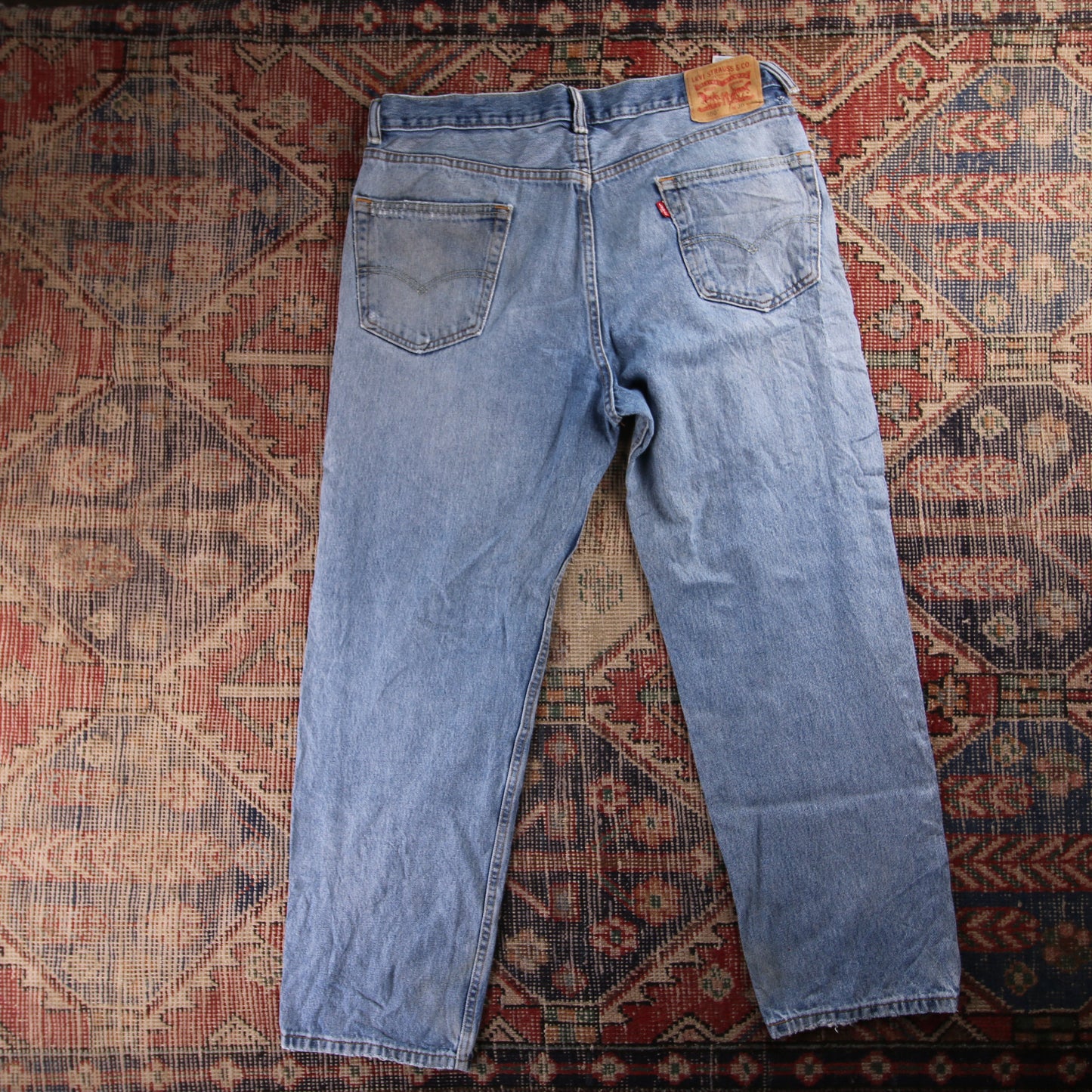 Levi's 550 Red Tab W36 L29 Tapered Leg Relaxed Fit Blue Denim Jeans