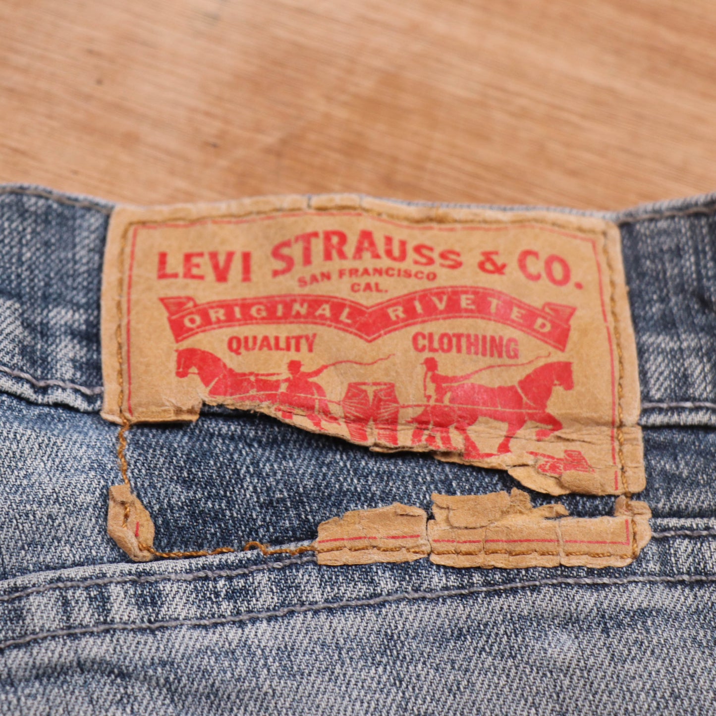 Levi's Red Tab W32 L28 Straight Leg Blue Denim Jeans