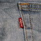 Levi's 514 Red Tab W32 L31 Straight Leg Blue Denim Jeans