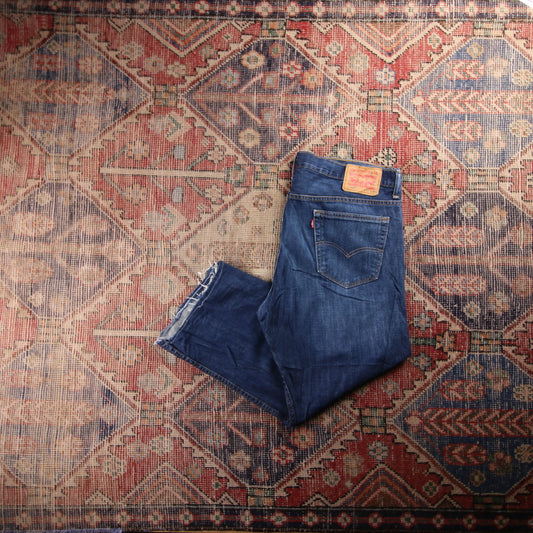 Levi's 569 Red Tab W38 L25 Straight Leg Loose Fit Blue Denim Jeans
