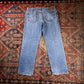 Lee W34 L27 Straight Leg Relaxed Fit Blue Denim Jeans