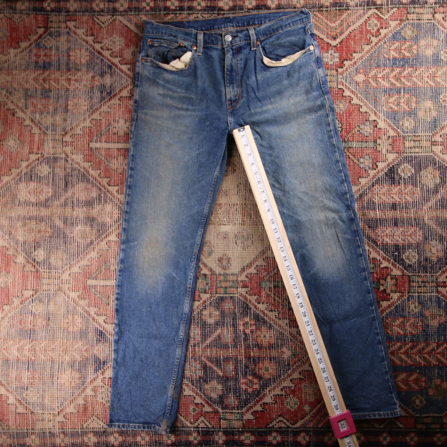 Levi's Red Tab W36 L32 Straight Leg Blue Denim Jeans