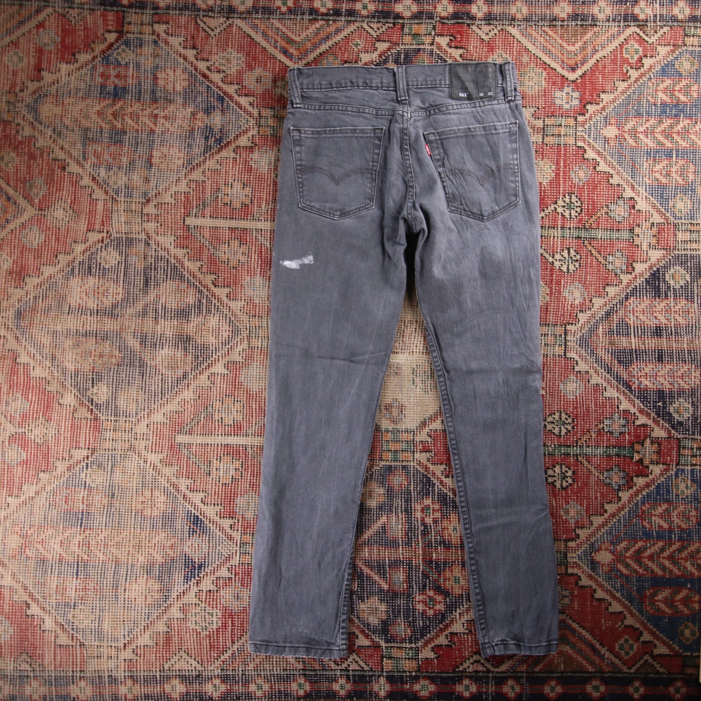 Levi's 511 Red Tab W30 L29 Slim Fit Grey Denim Jeans