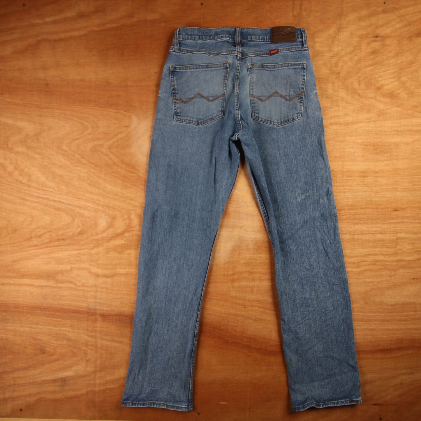 Wrangler Red Tab W30 L31 Straight Leg Blue Denim Jeans