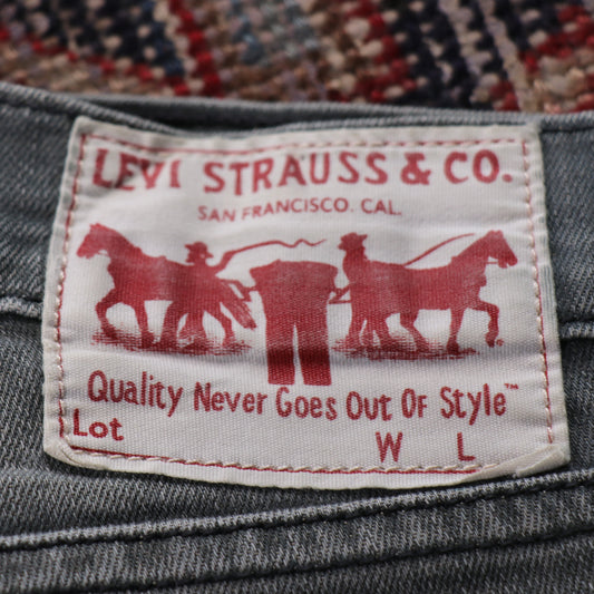 Levi's W30 L29 Slim Fit Grey Denim Jeans