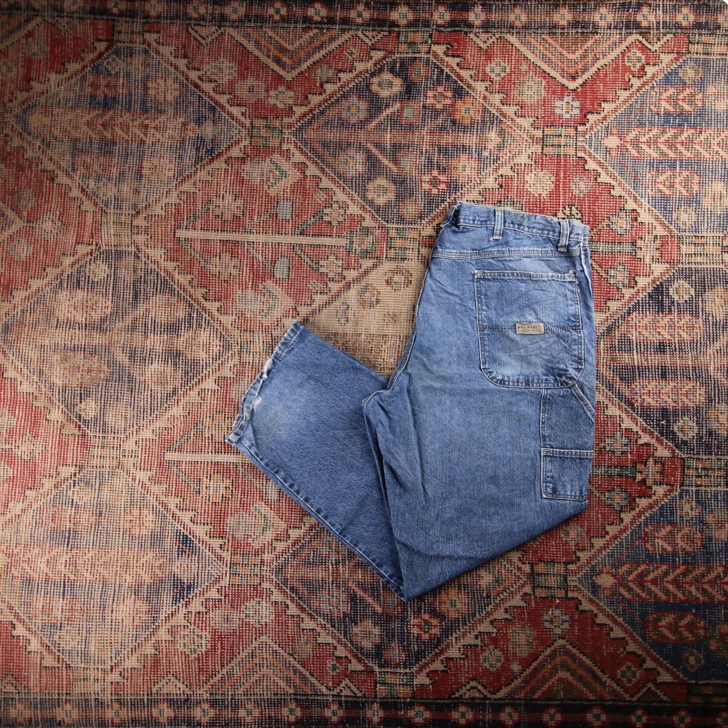 Wrangler W32 L30 Relaxed Blue Denim Jeans