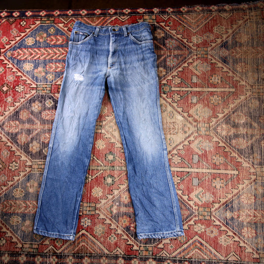 Lee W30 L29 Straight Leg Slim Fit Blue Denim Jeans