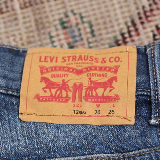 Levi's 511 W26 L26 Slim Fit Blue Denim Jeans