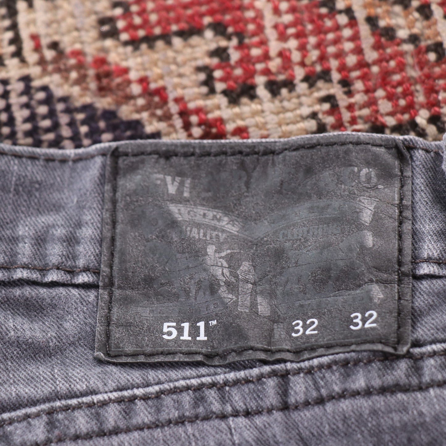 Levi's 511 Red Tab W30 L29 Slim Fit Grey Denim Jeans