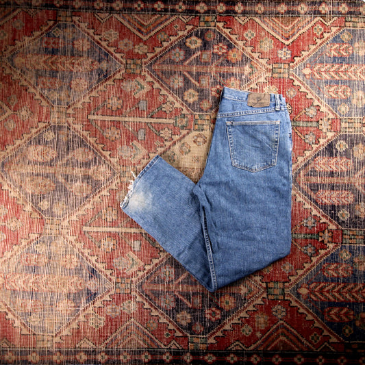 Wrangler W32 L31 Straight Leg Blue Denim Jeans