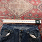 Wrangler W36 L28 Straight Leg Classic Ripped Style Blue Denim Jeans
