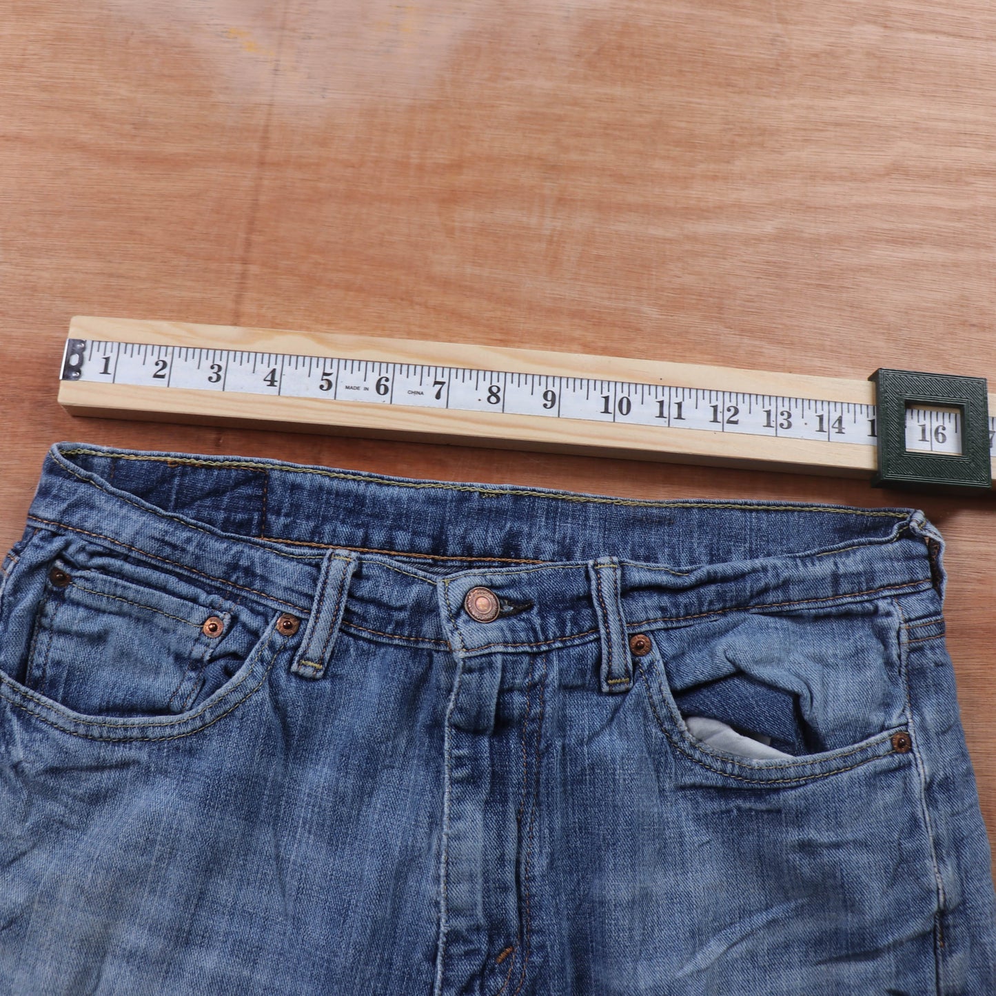 Levi's 505 Red Tab W32 L28 Straight Leg Regular Fit Blue Denim Jeans