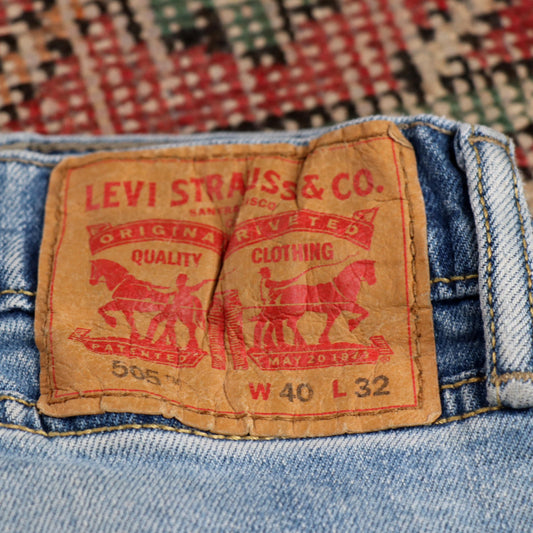 Levi's 505 W36 L30 Straight Leg Regular Fit Blue Denim Jeans