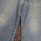 Lee W38 L28 Straight Leg Loose Fit Blue Denim Jeans