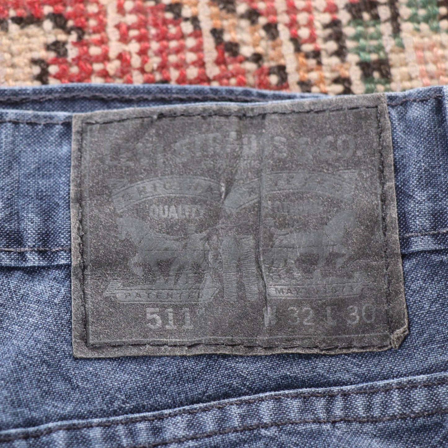 Levi's 511 Black Tab W32 L29 Slim Fit Blue Denim Jeans