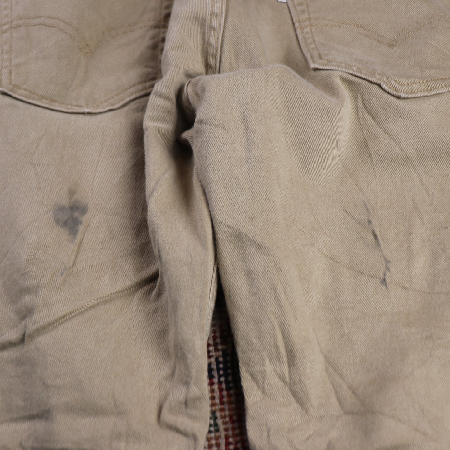 Levi's W30 L28 Tapered Leg Relaxed Fit Beige Denim Jeans