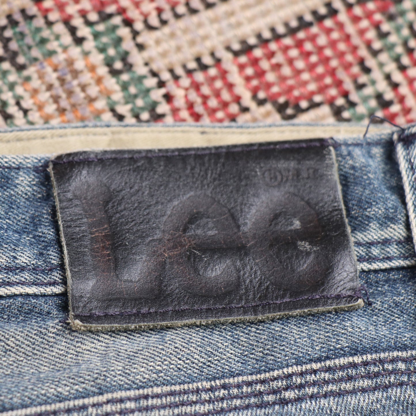 Lee W34 L31 Straight Leg Relaxed Fit Blue Denim Jeans