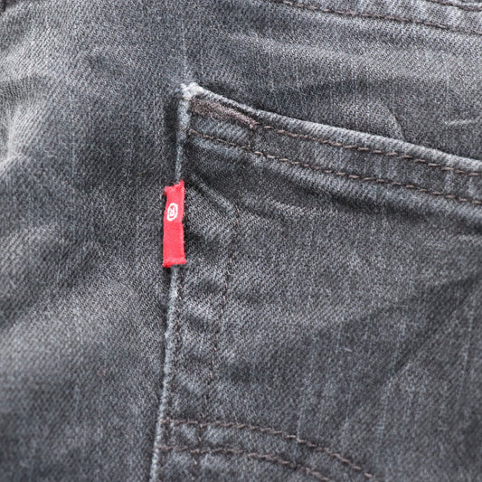 Levi's W36 L30 Straight :Leg Black Denim Jeans
