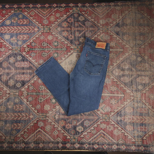 Levi's 514 W34 L30 Straight Leg Blue Denim Jeans