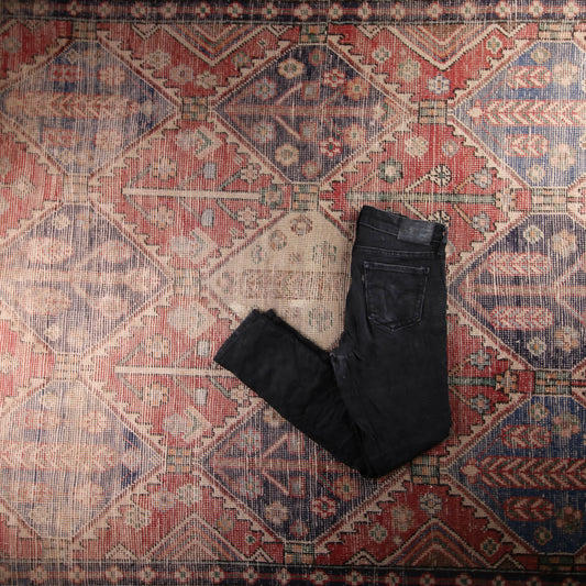 Levi's 710 Red Tab W28 L27 Skinny Black Denim Jeans