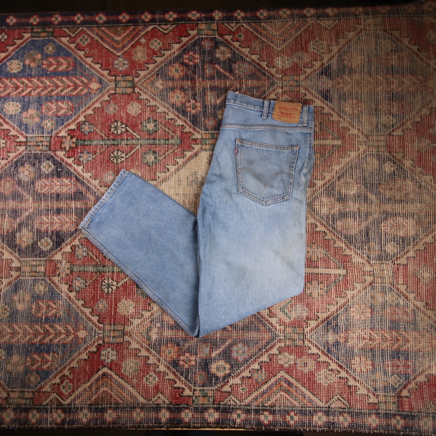 Levi's 550 W38 L30 Tapered Leg Relaxed Fit Blue Denim Jeans