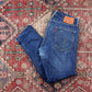 Levi's 512 W34 L28 Tapered Leg Slim Fit Blue Denim Jeans