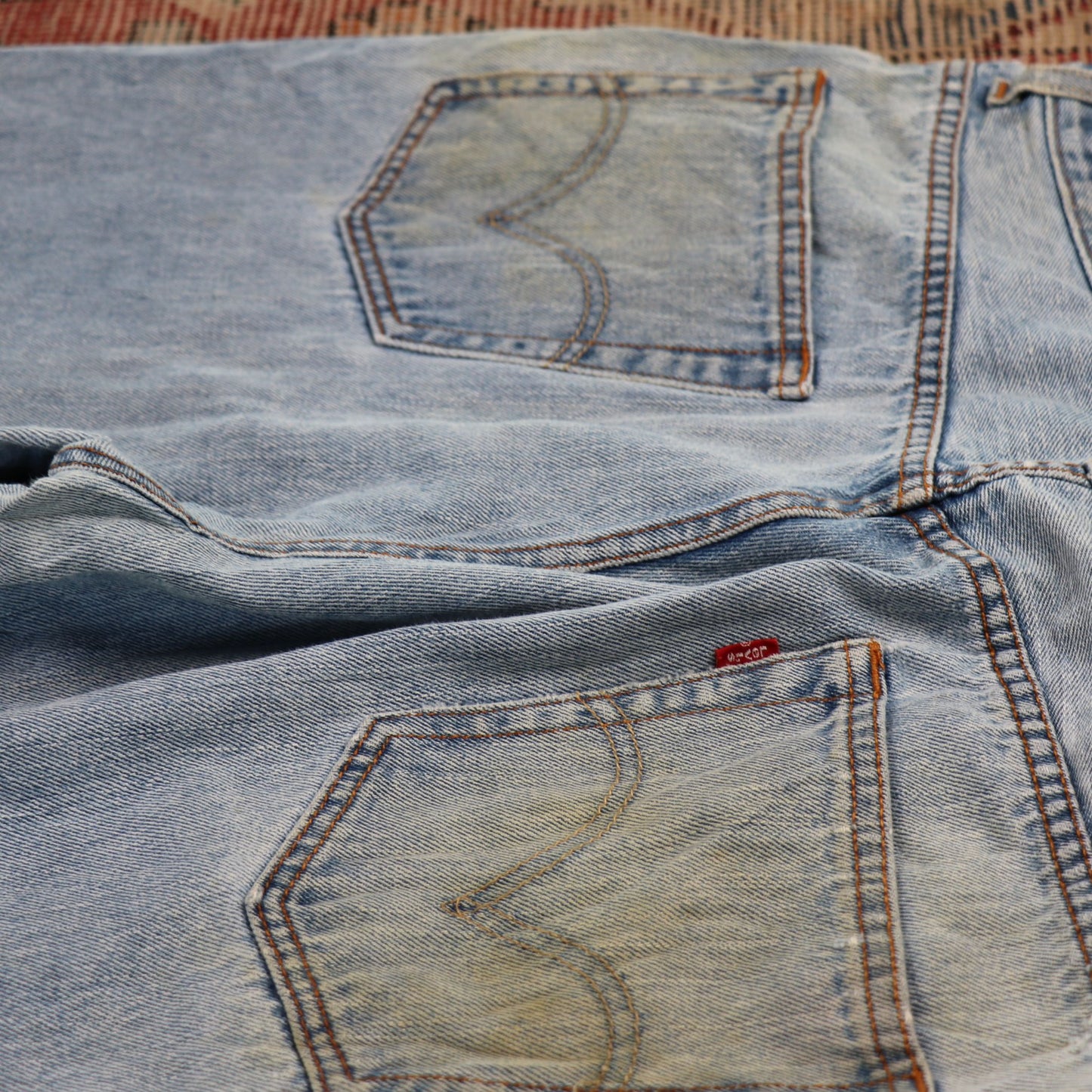 Levi's 550 W36 L28 Tapered Leg Relaxed Fit Blue Denim Jeans