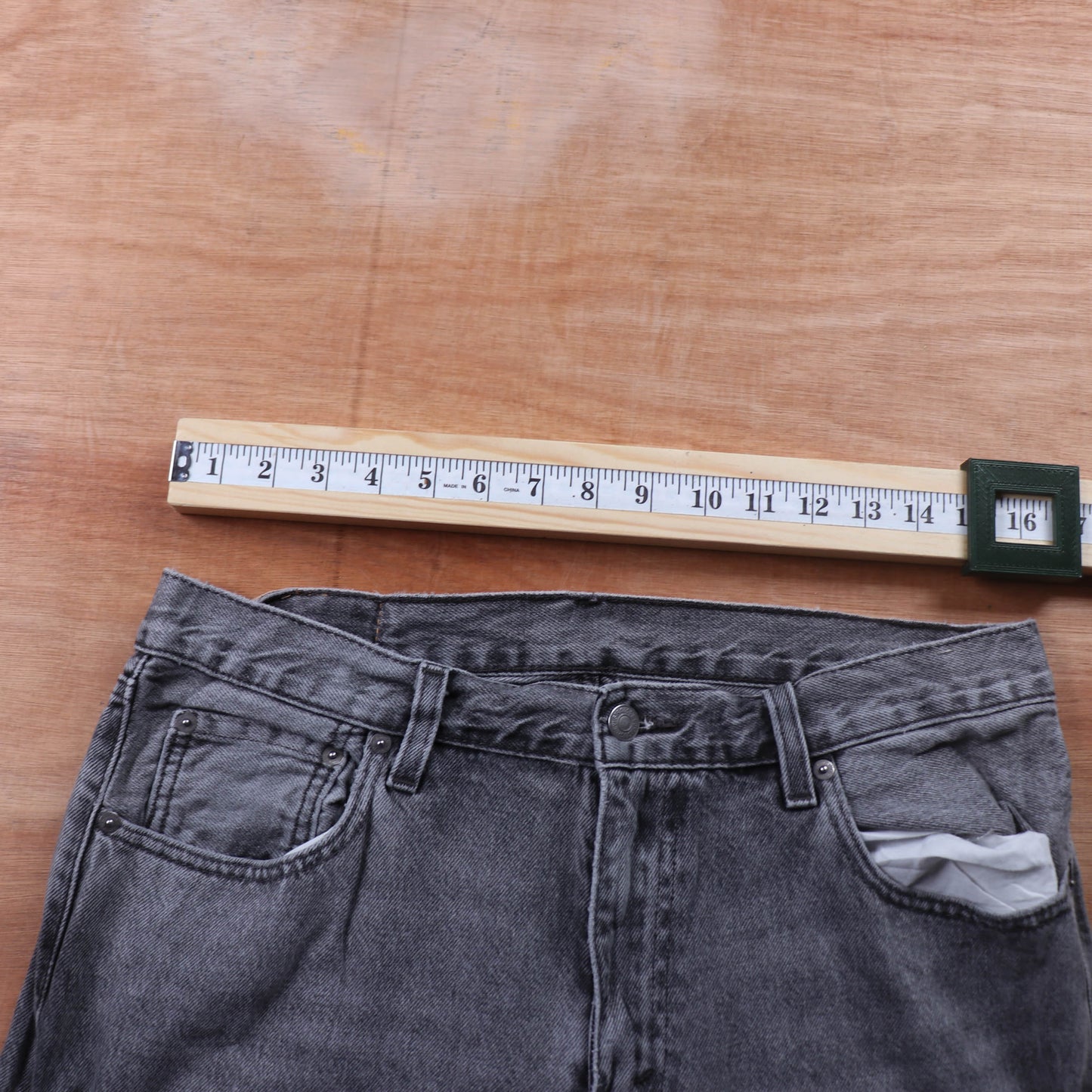 Levi's 501 Red Tab W32 L28 Original Fit Grey Denim Jeans