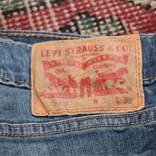 Levi's 511 Red Tab W32 L29 Slim Fit Blue Denim Jeans