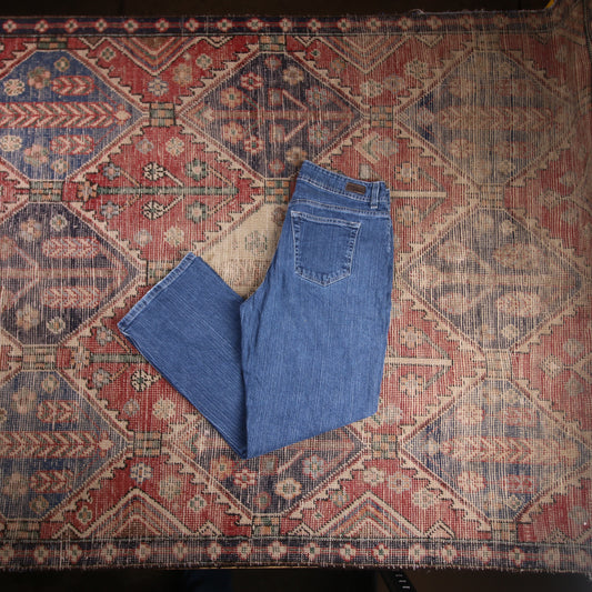 Lee W32 L28 Straight Leg Relaxed Fit Blue Denim Jeans