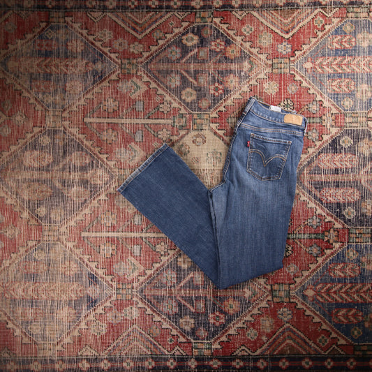Levi's W30 L30 Bootcut Blue Denim Jeans