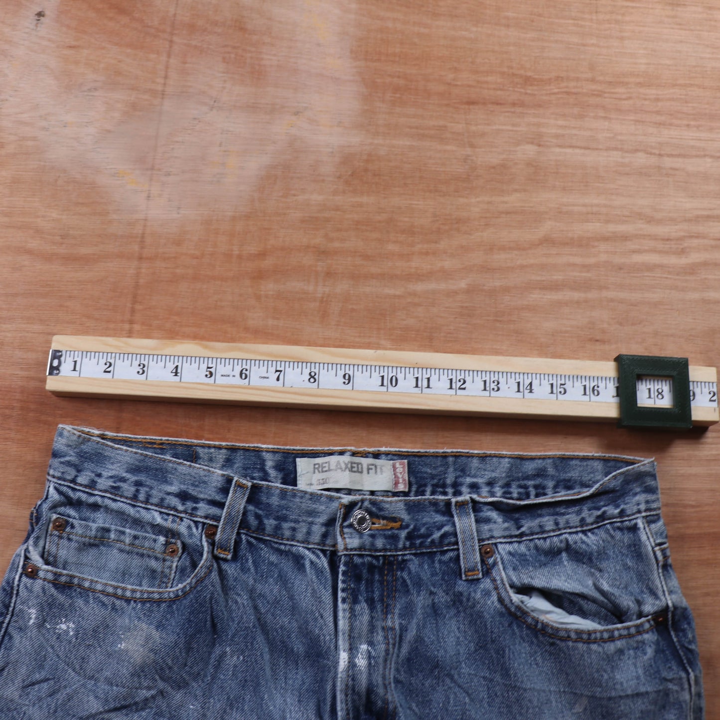 Levi's 550 Red Tab W36 L33 Tapered Leg Relaxed Fit Blue Denim Jeans